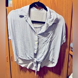 Button up crop top